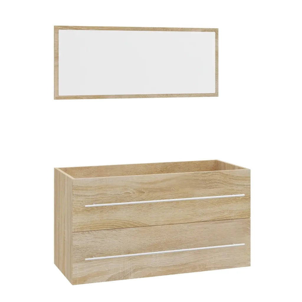 Set Mobili da Bagno 3 pz Rovere Sonoma 3152850