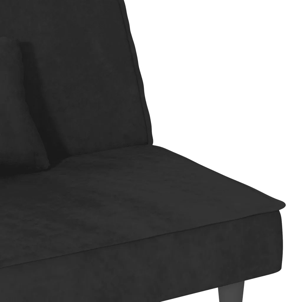 Divano letto | Sof¨¤ letto | Letto singolo Nero in Velluto