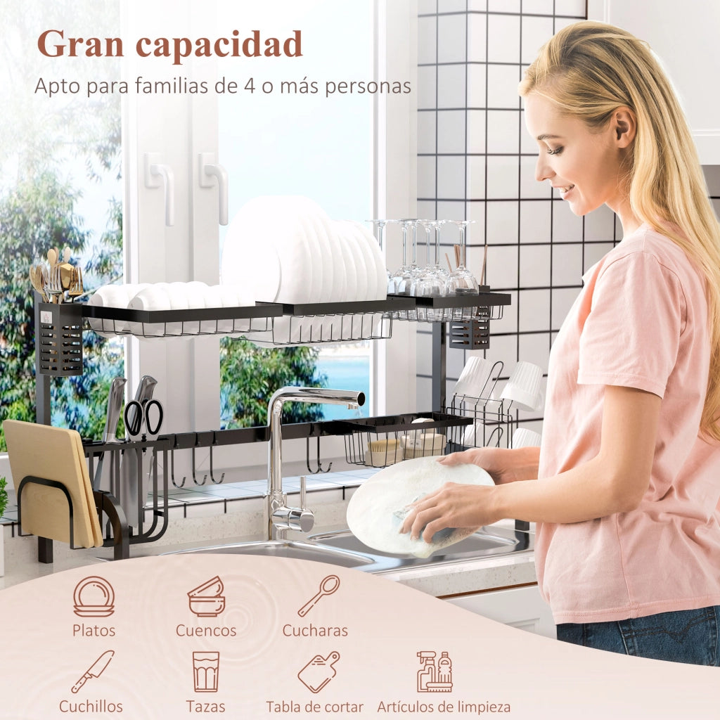 Tavolo da cucina in acciaio ¨C Minimal ¨C 100x30x52,5 cm nero