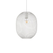 Lampadario A Sospensione Contemporaneo Net Metallo Bianco 1 Luce E27 42W Ip20