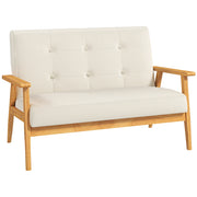 Divano 2 posti ¨C Zephmum ¨C Tessuto beige 115 cm