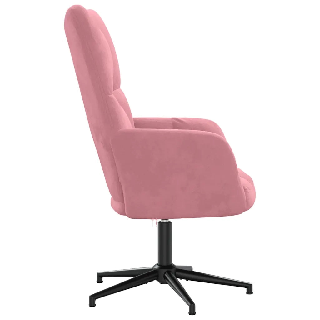 Sedia Relax Rosa in Velluto 328099