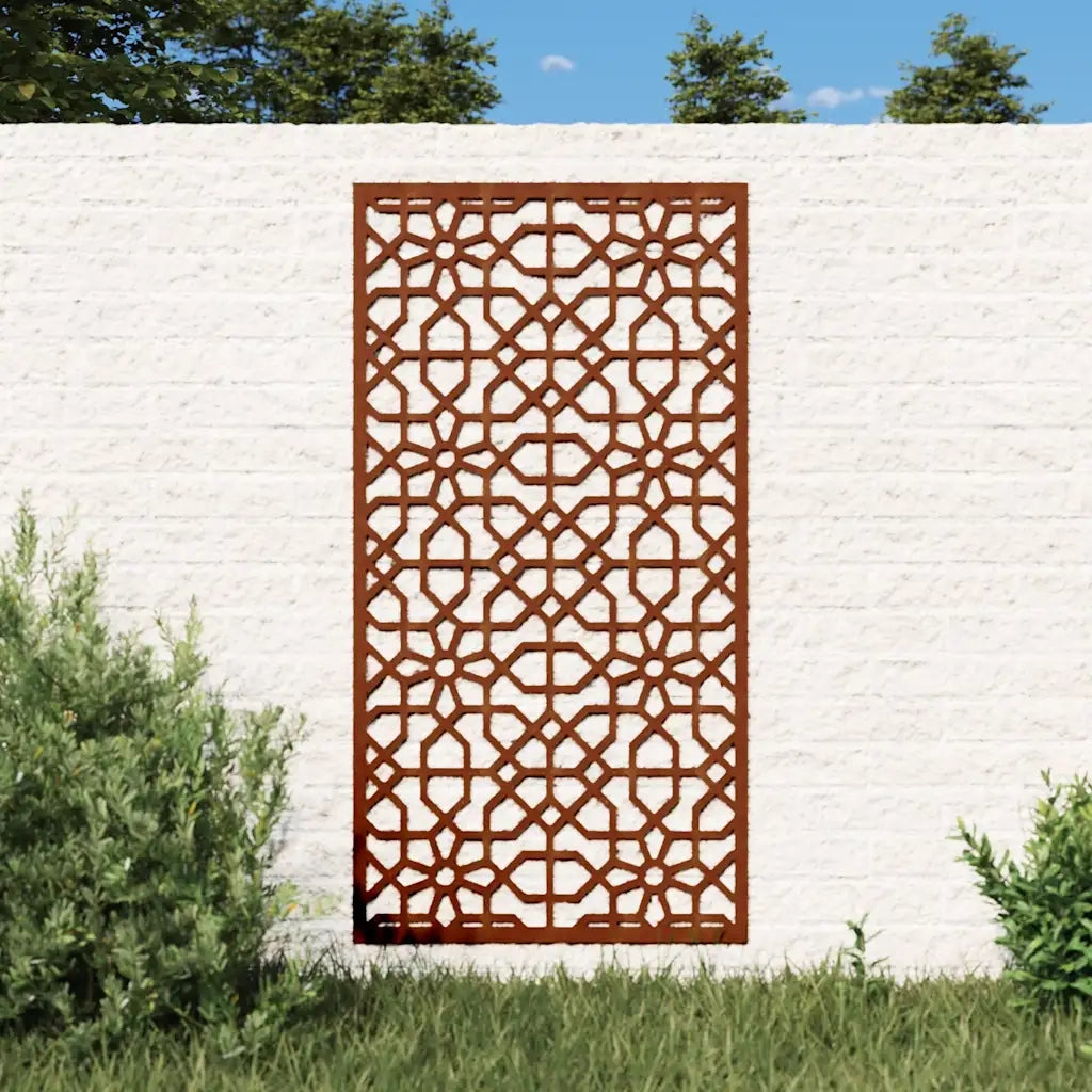 Decorazione Muro da Giardino 105x55 cm Moresco Acciaio Cortencod mxl 82600
