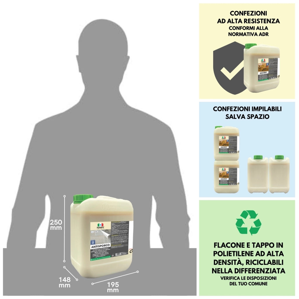 Antimacchia per gres ANTISPORCO   5LT