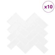 Piastrella a Spina di Pesce 10 pz Bianco 30 x 30 cm CFW5948221