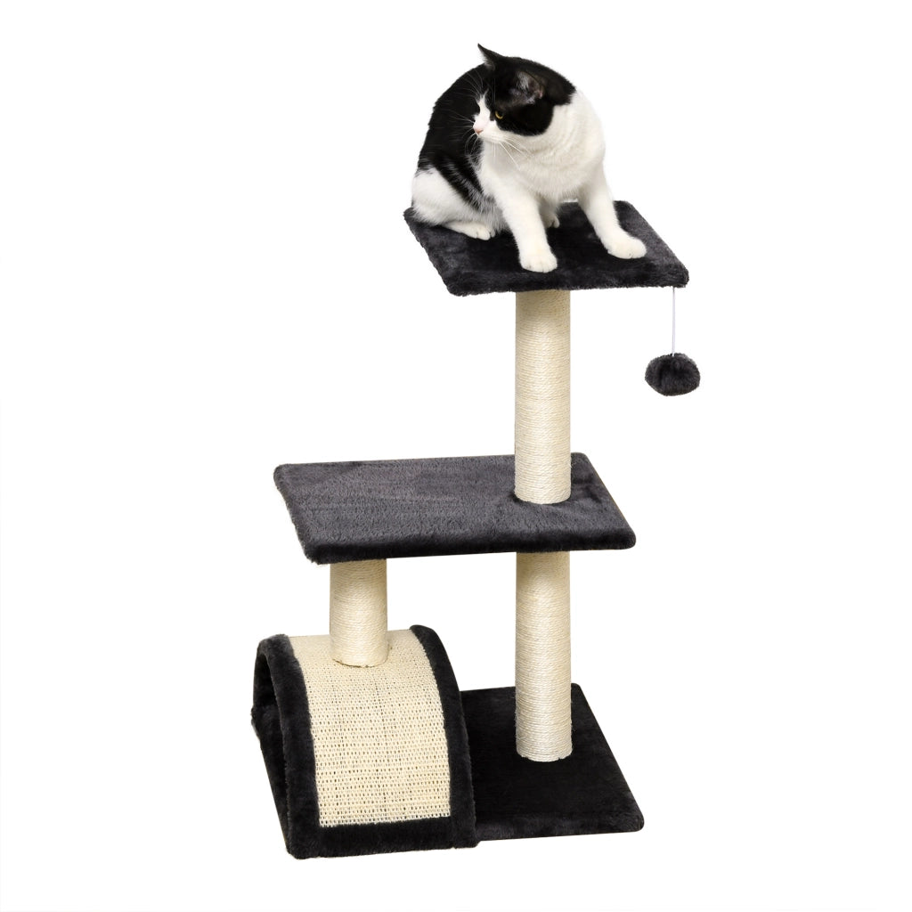 Albero tiragraffi per gatti ¨C Minimal ¨C Grigio 72 cm