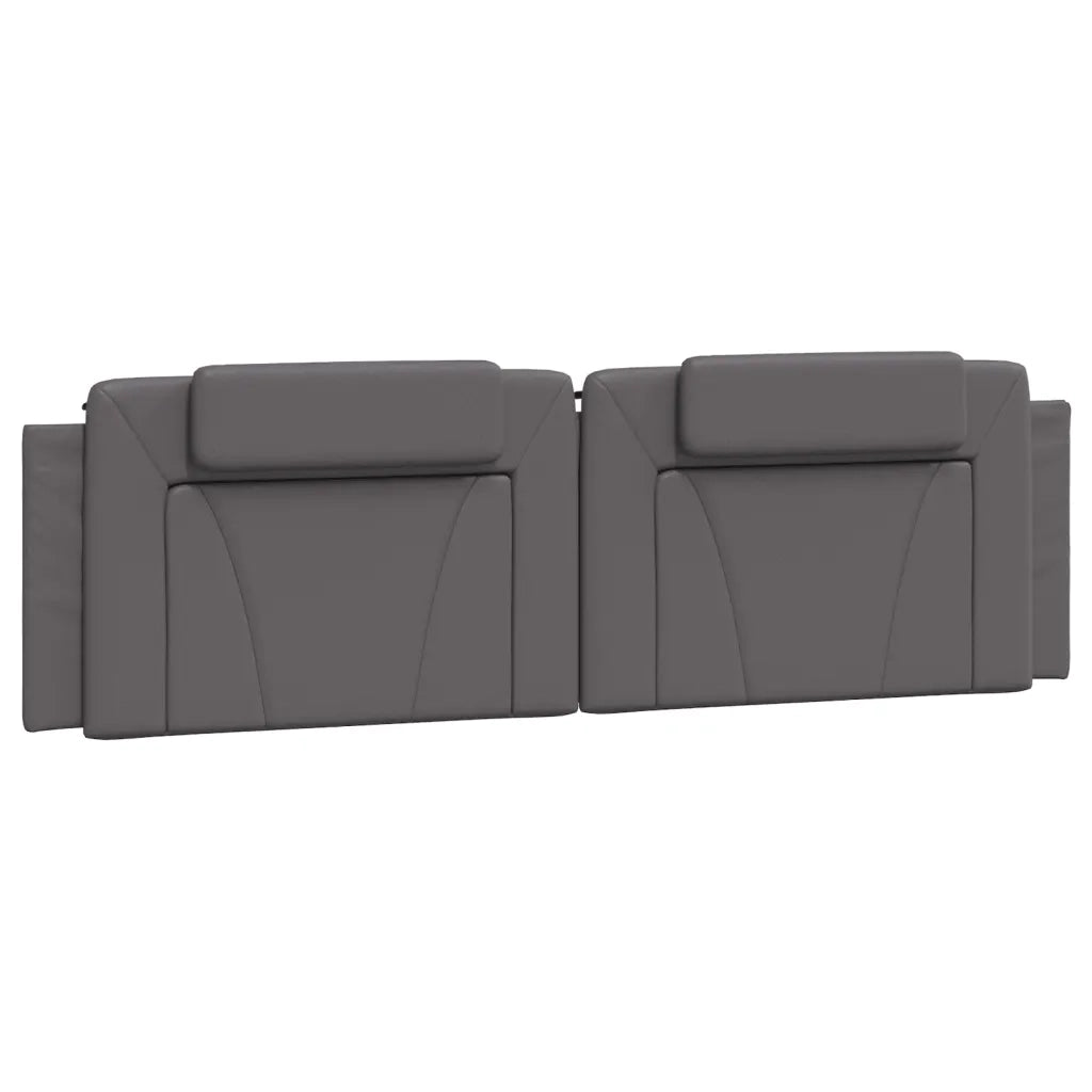 Letto Viana con Materasso Grigio 180x200 cm in Similpelle