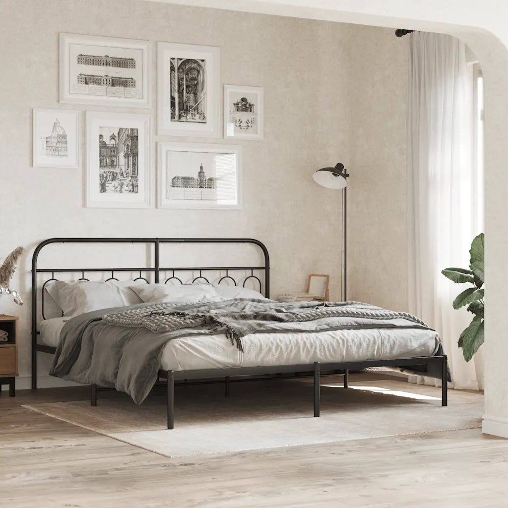 Testiera di Ricambio in Metallo Nero 183 cm 377153