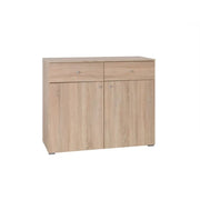 Comò MAXIM colore rovere chiaro - 2 porte e 2 cassetti