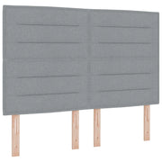 Testiera | Testata Grigio chiaro 144 cm Tessuto
