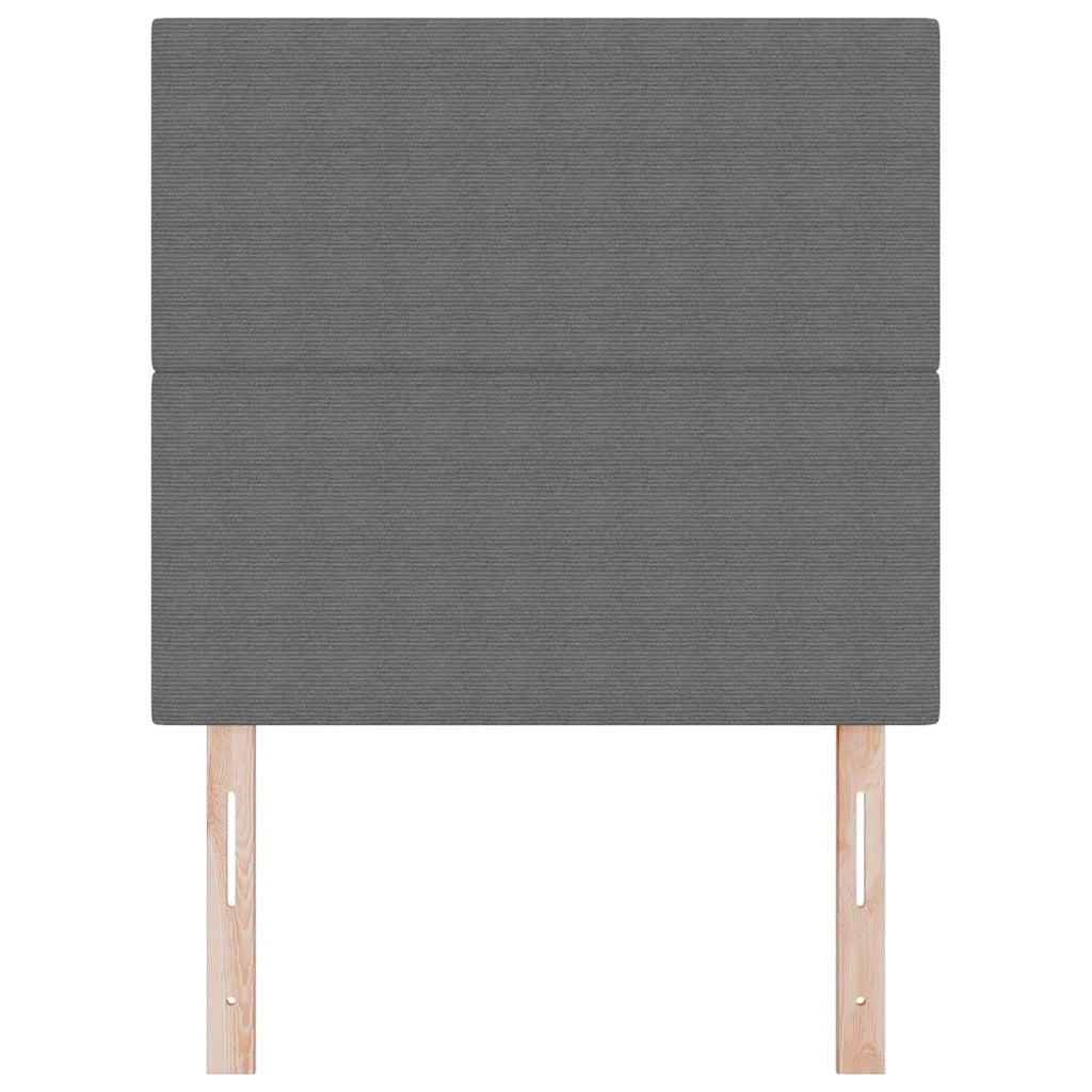 Testiera | Testata Grigio chiaro 90 cm Tessuto in Cords