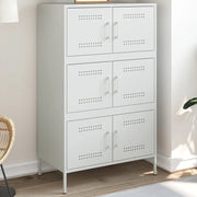 Credenza Bianca 68x39x113 cm in Acciaio 842963