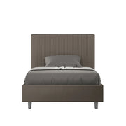 Letto 1 Piazza e Mezzo 120x200 cm Senza Rete Goya Cappuccino