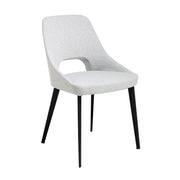 Sedia in tessuto grigio