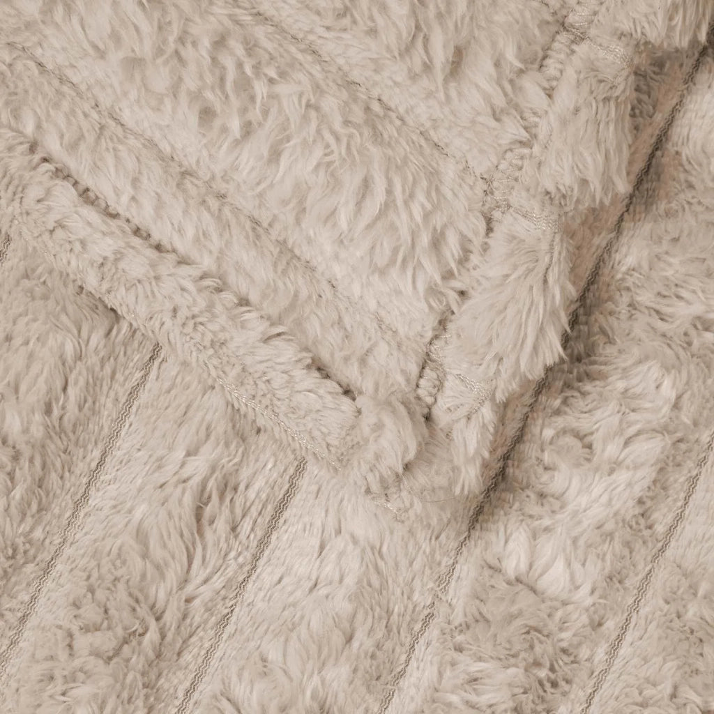 Coperte da Pile 6 pcs Beige 270 x 240 cm Panno