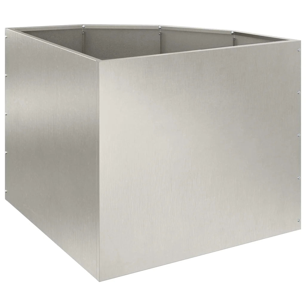 Vaso d'angolo Argento 60 x 60 x 50 cm Acciaio inossidabile 883665