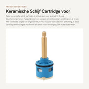 Cartridge a schijf ceramica per doccetta a miscela