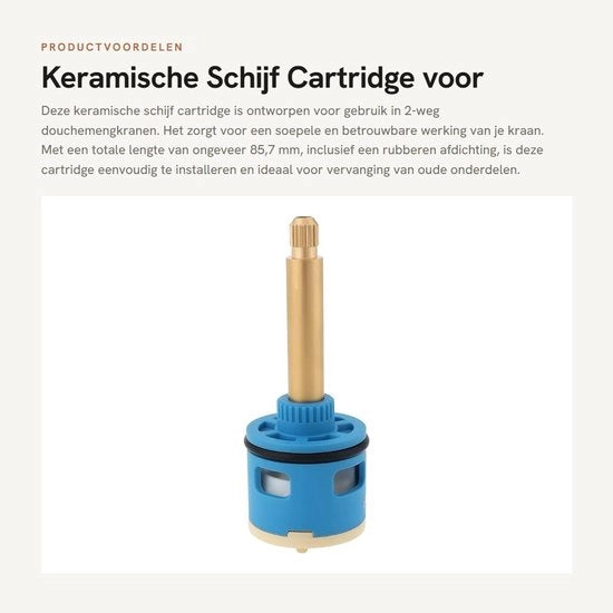 Cartridge a schijf ceramica per doccetta a miscela