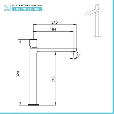 Set miscelatori lavabo alto bidet e doccia a incasso con deviatore  Torre