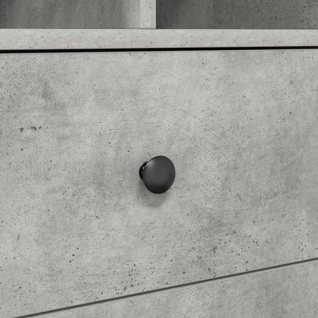 Scrivania con cassetto con lo scaffale 2 pcs Grigio cemento 3337364