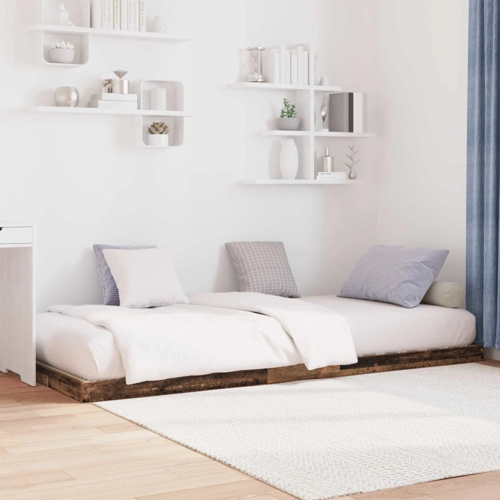 Struttura letto a terra Legno vecchio 80 x 200 cm 893538