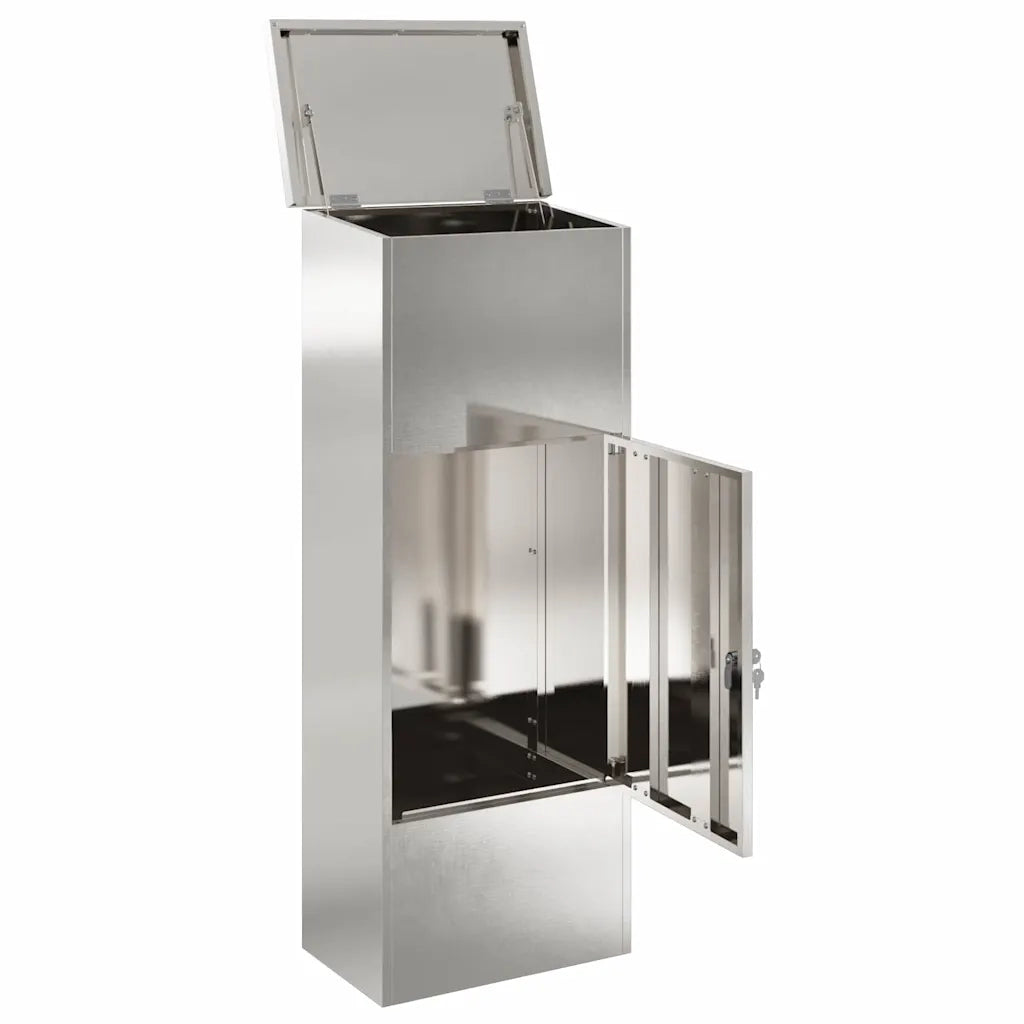 Cassetta per pacchi con porta Argento 44,5 x 29 x 110,5 cm 874930