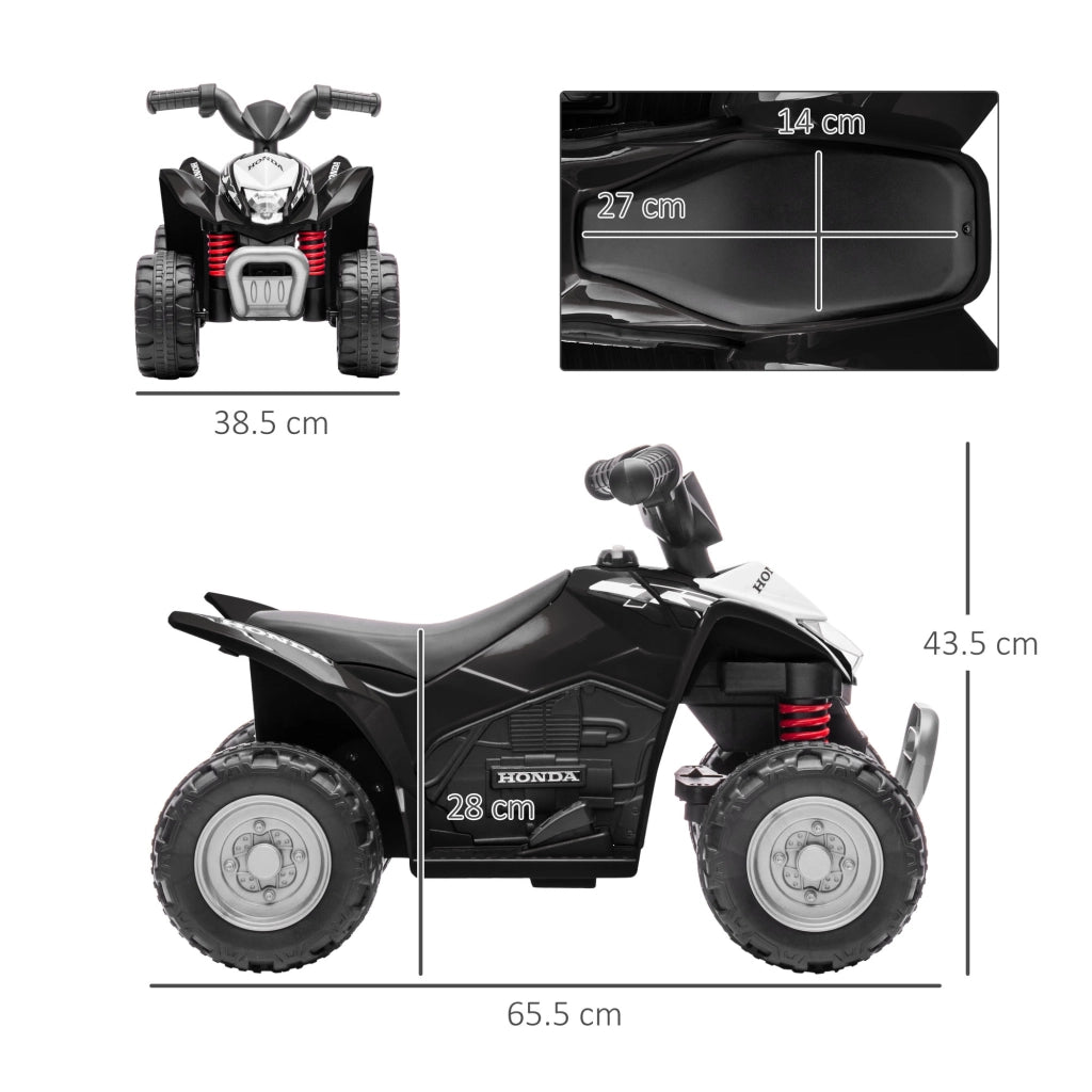 Quad Elettrico per Bambini ¨C Minimal ¨C Nero 65.5x38.5x43.5 cm