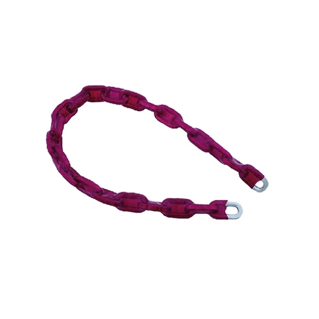 Catena antifurto in acciaio zincato con guaina in plastica maglia quadra +misure MM 8 X CM 80