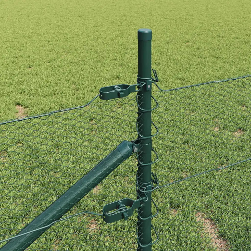 Palo della recinzione Verde 25 x 0,5 m (rete da 13 mm) Acciaio