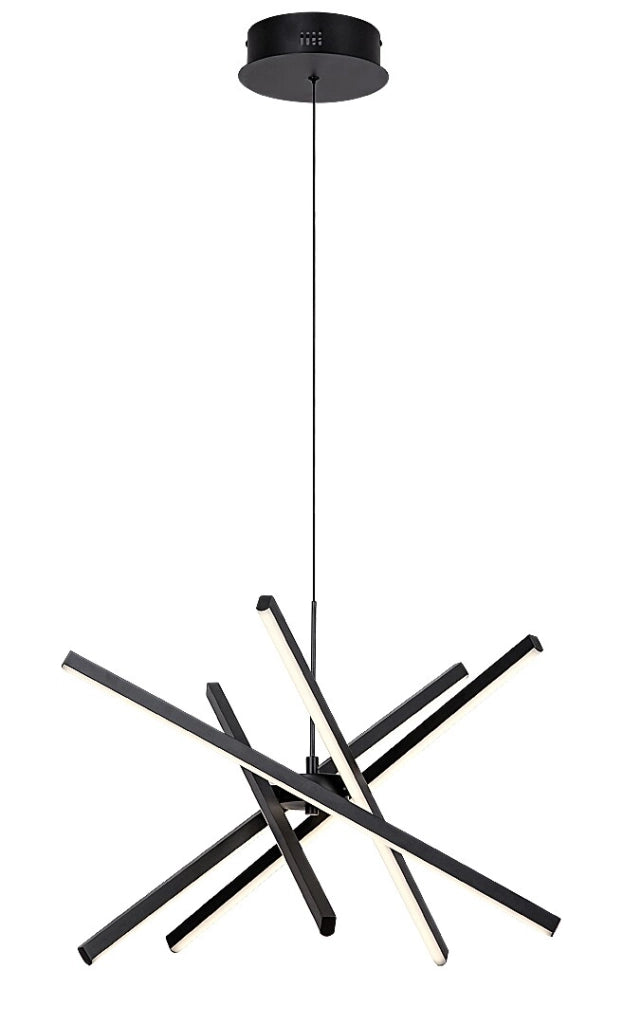 Lampada a sospensione LED moderna Rabalux Matilde nera 48W