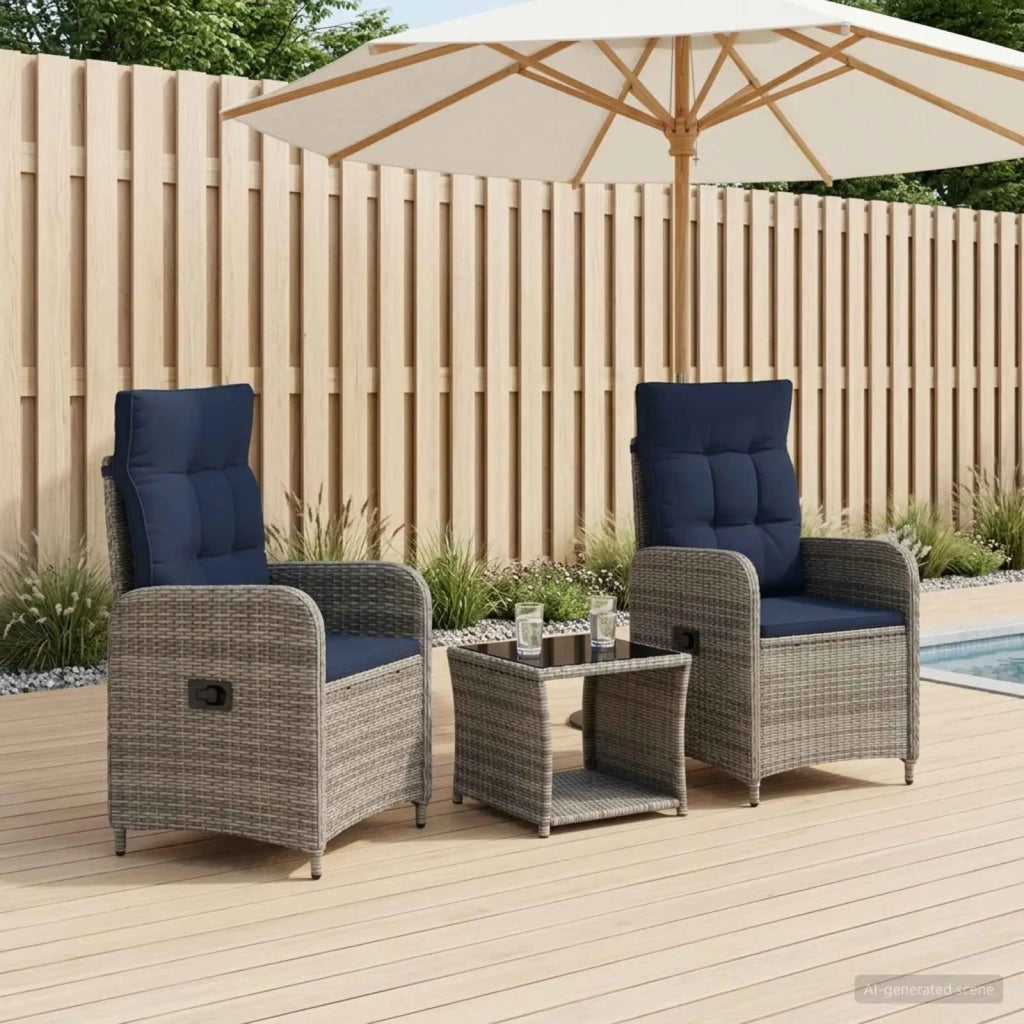Set Lounge da Giardino 3 pz 3422365