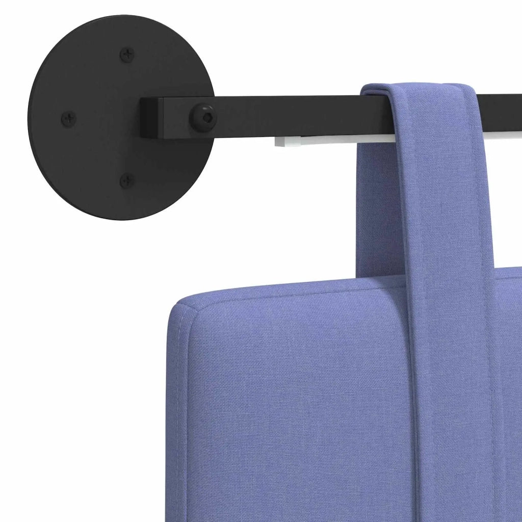 Testiera sospesa Con luce LED Blu jeans Tessuto 3423918