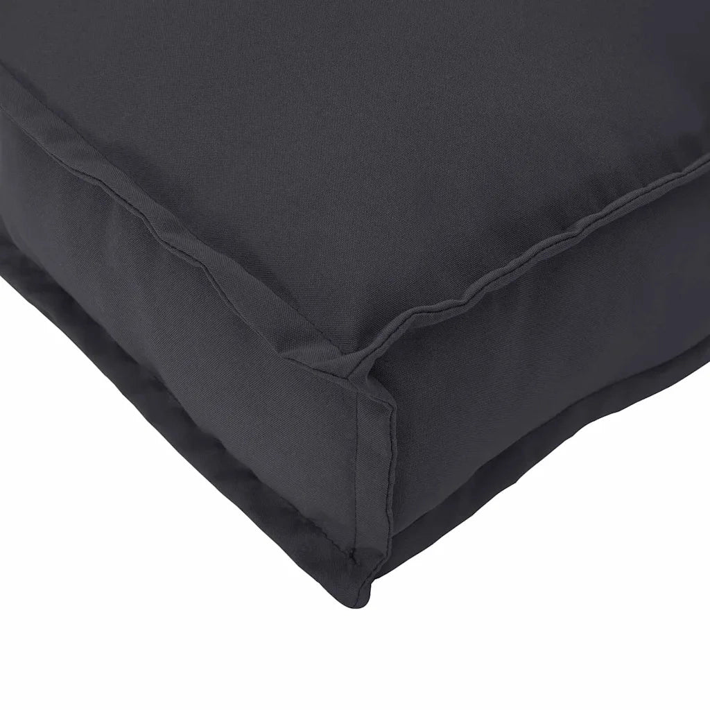Cuscino Nero 80 x 80 x 12 cm Tessuto Oxford 42001512