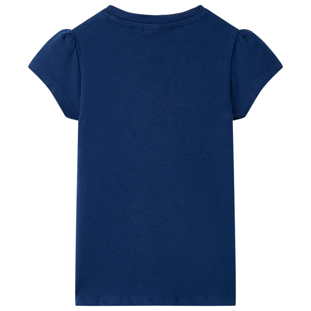 Maglietta da Bambina Blu Marino 116