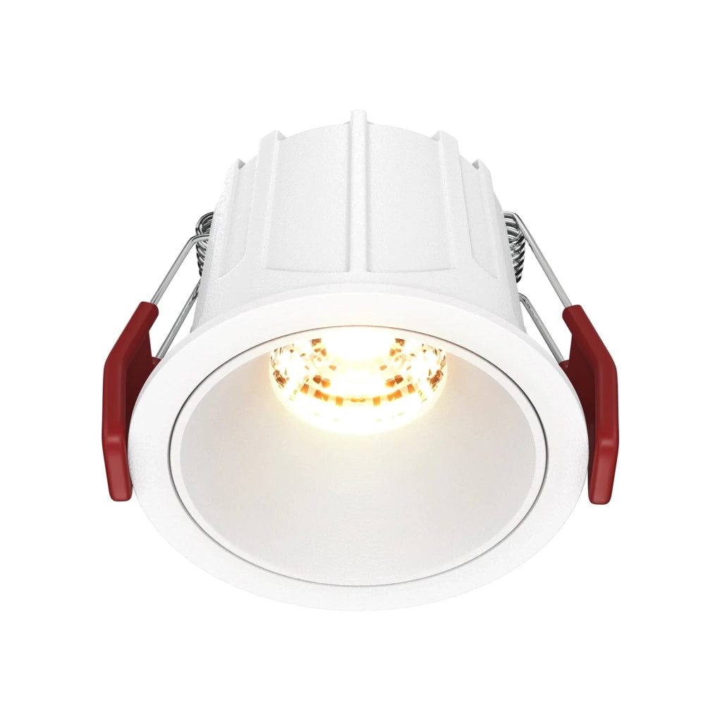 Maytoni lampada da incasso Alfa LED 1 luce LED integrato bianco alluminio