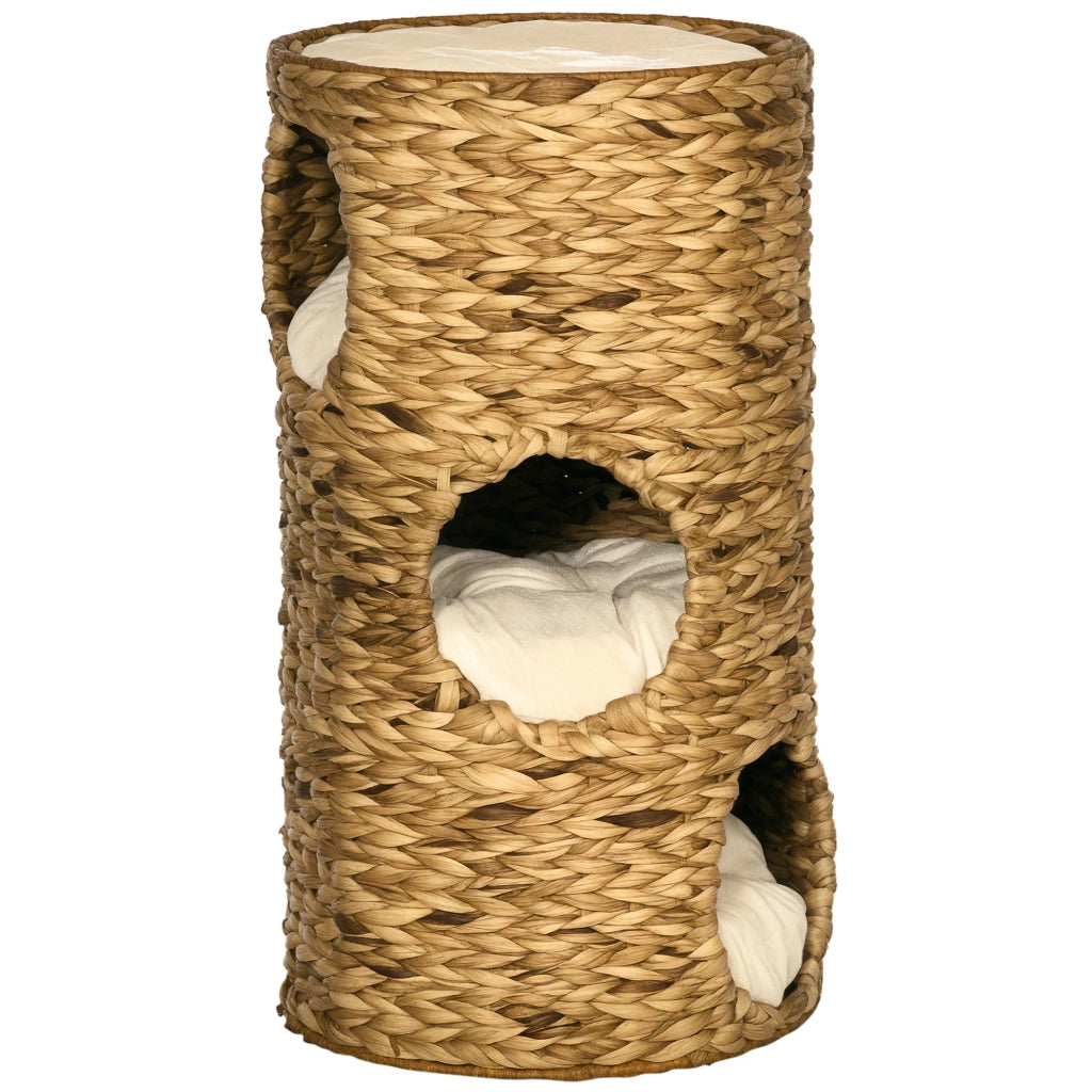 Casetta per Gatti con 3 Livelli e 3 Ingressi ¨C Minimal ¨C 40x40x73 cm