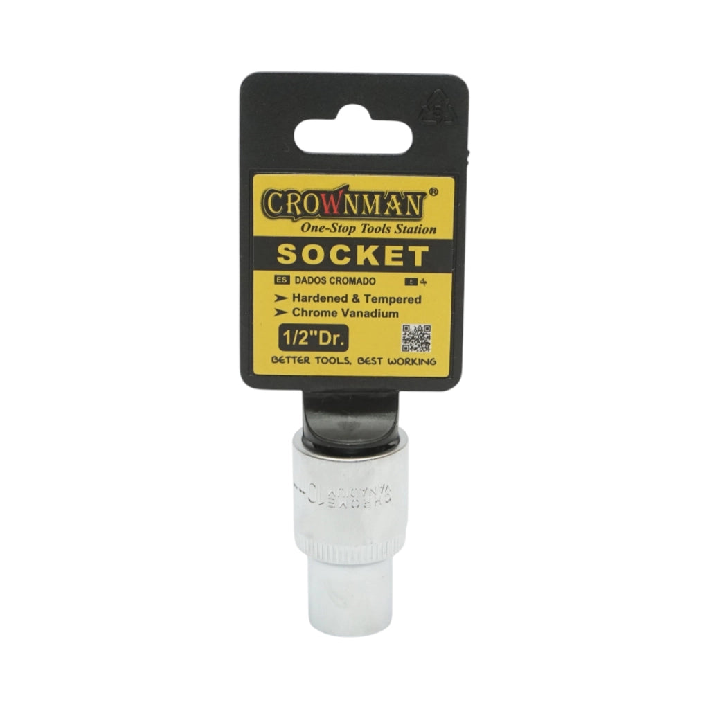 Chiave a bussola quadrata Crownman da 10 mm 1/2 Cr-V
