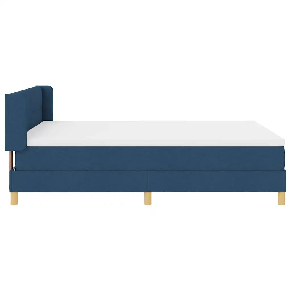 Letto a molle con materasso Blu 190 x 140 cm Tessuto 3341292