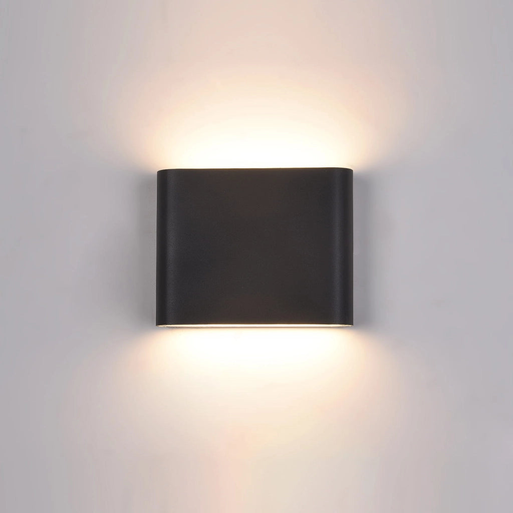 Applique esterna Italux Romano PL-206B nera LED 6W
