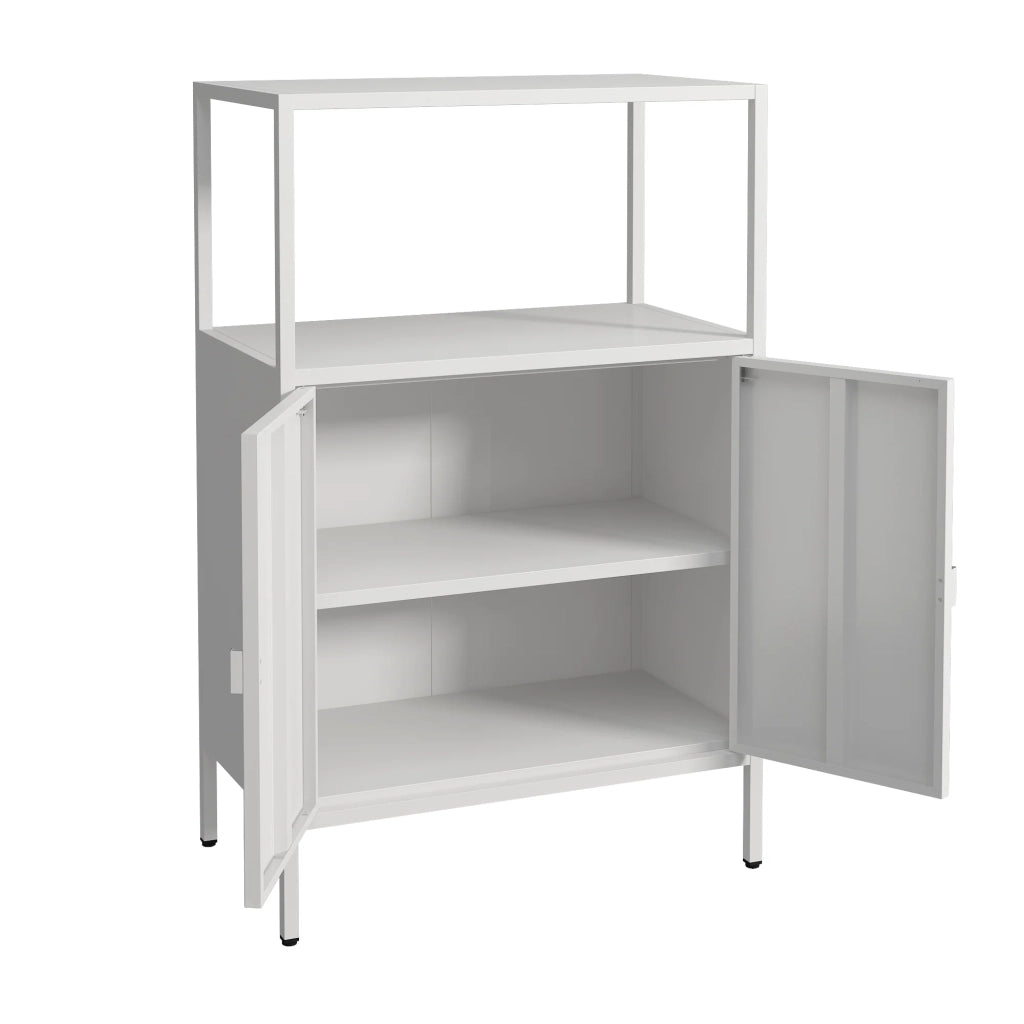 Armadio da ufficio armadietto da ufficio mobiletto portaoggetti per soggiorno ufficio camera da letto officina acciaio 110 x 70 x 40 cm grigio chiaro 03_0006317