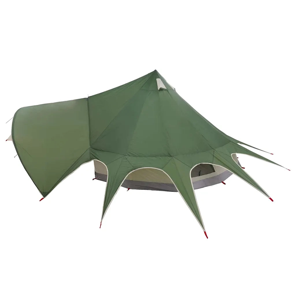 Tenda Teepee per 3 Persone Verde e Grigio 312 x 312 x 197 cm 42004008