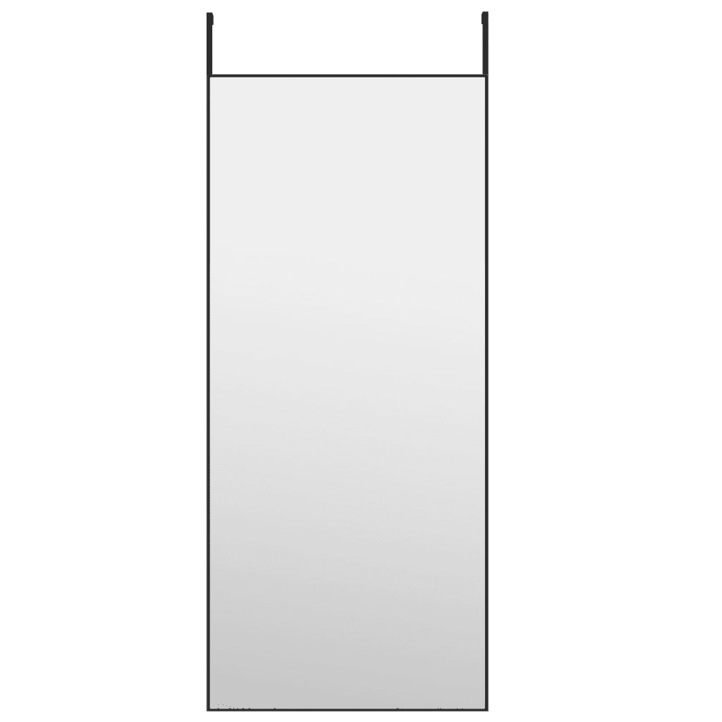Specchio da Porta-Specchio da Appendere-Specchio Decorativo Nero 40x100 cm in Vetro e Alluminio