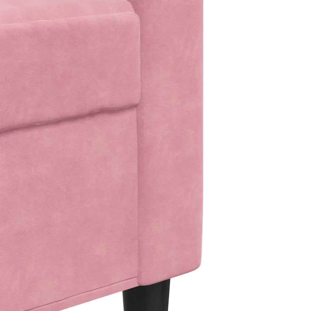 Divano | Divano da soggiorno | Sofa a 3 Posti rosa 210 cm in Velluto