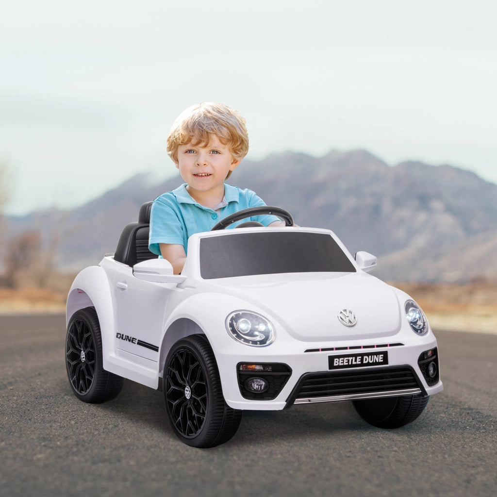 Auto elettrica per bambini VW Beetle ¨C Minimal ¨C Bianco