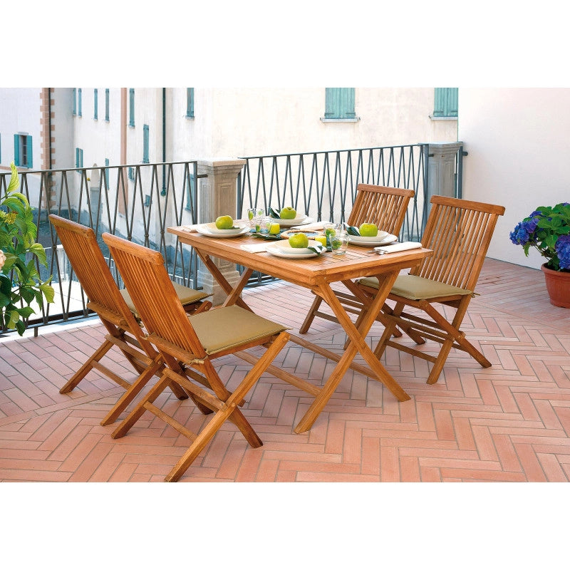 Sedia pieghevole Salina MOIA in teak