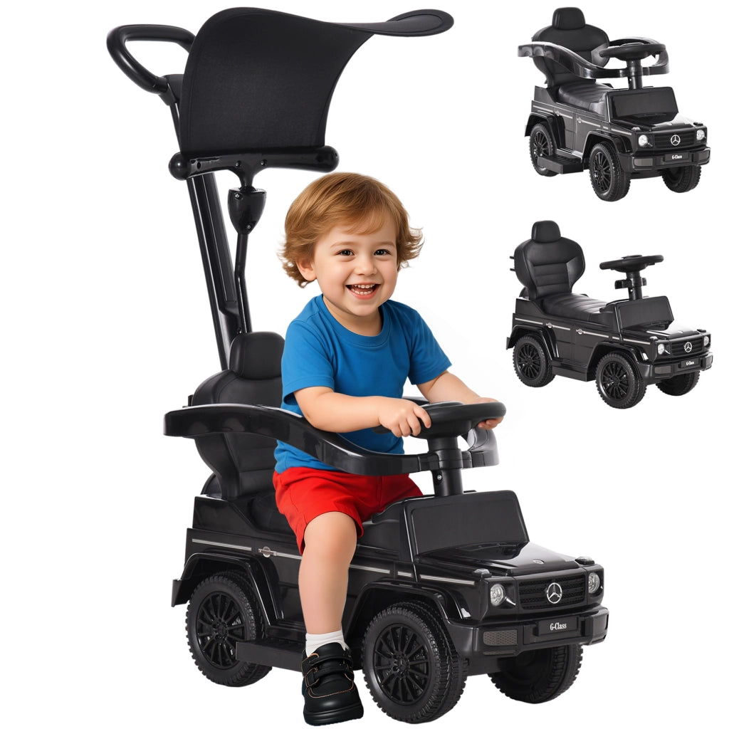 Cavalcabile Auto Bambini Multi-accessoriata ¨C Xylo ¨C Nero 12-36 Mesi