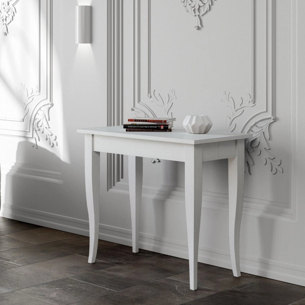 Consolle allungabile 90x48/204 cm Sciara Small Bianco Frassino