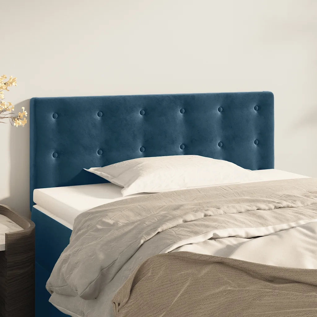 Testiera | Testata Blu scuro 90x5x78/88 cm in Tessuto