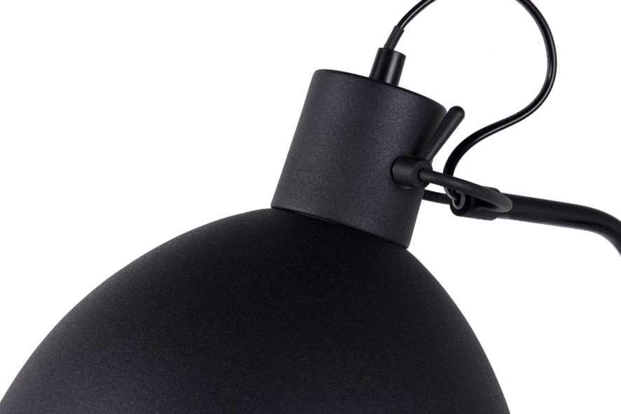 Lampada da terra Lucide Shadi nera metallo E27 60W