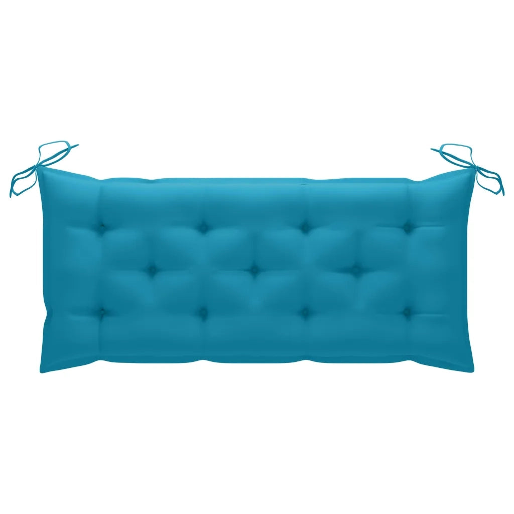 Panchina da Giardino con Cuscino 120 cm in Bambù 3063895
